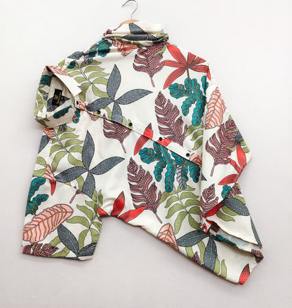 Multi Colour Digital Print Cotton Short Sleeve Shirt