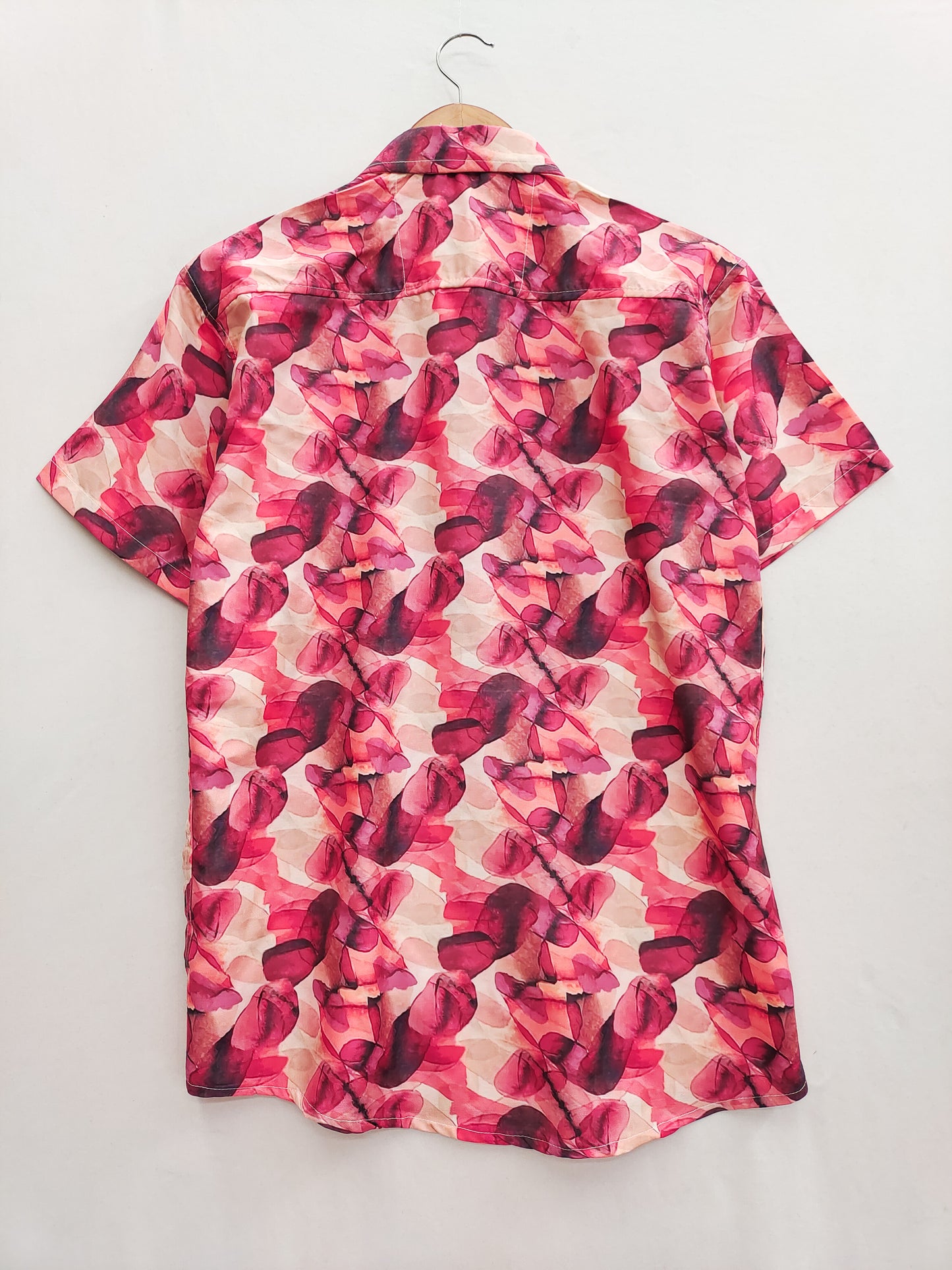 Multi Colour Digital Print Cotton Short Sleeve Shirt