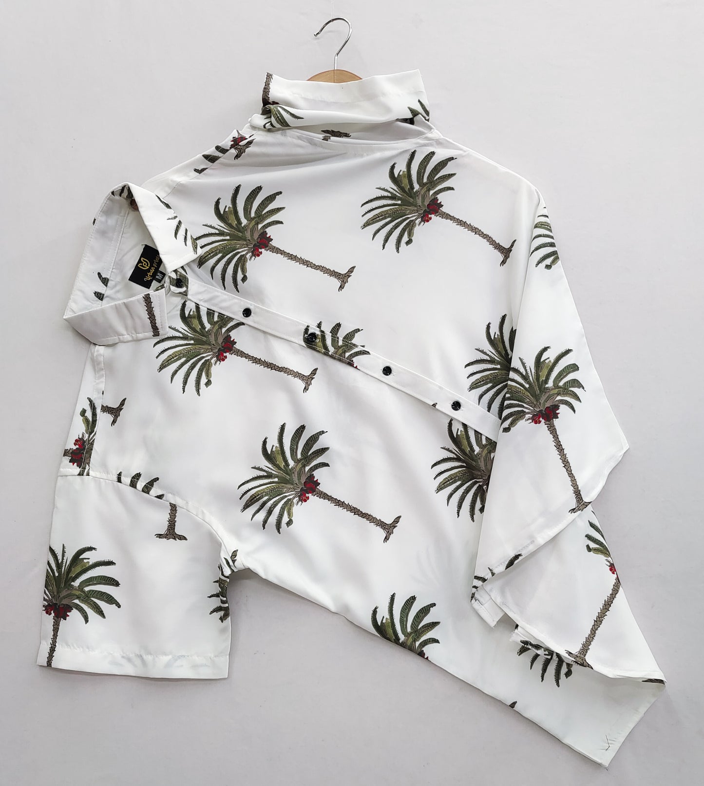 Multi Colour Digital Print Cotton Short Sleeve Shirt