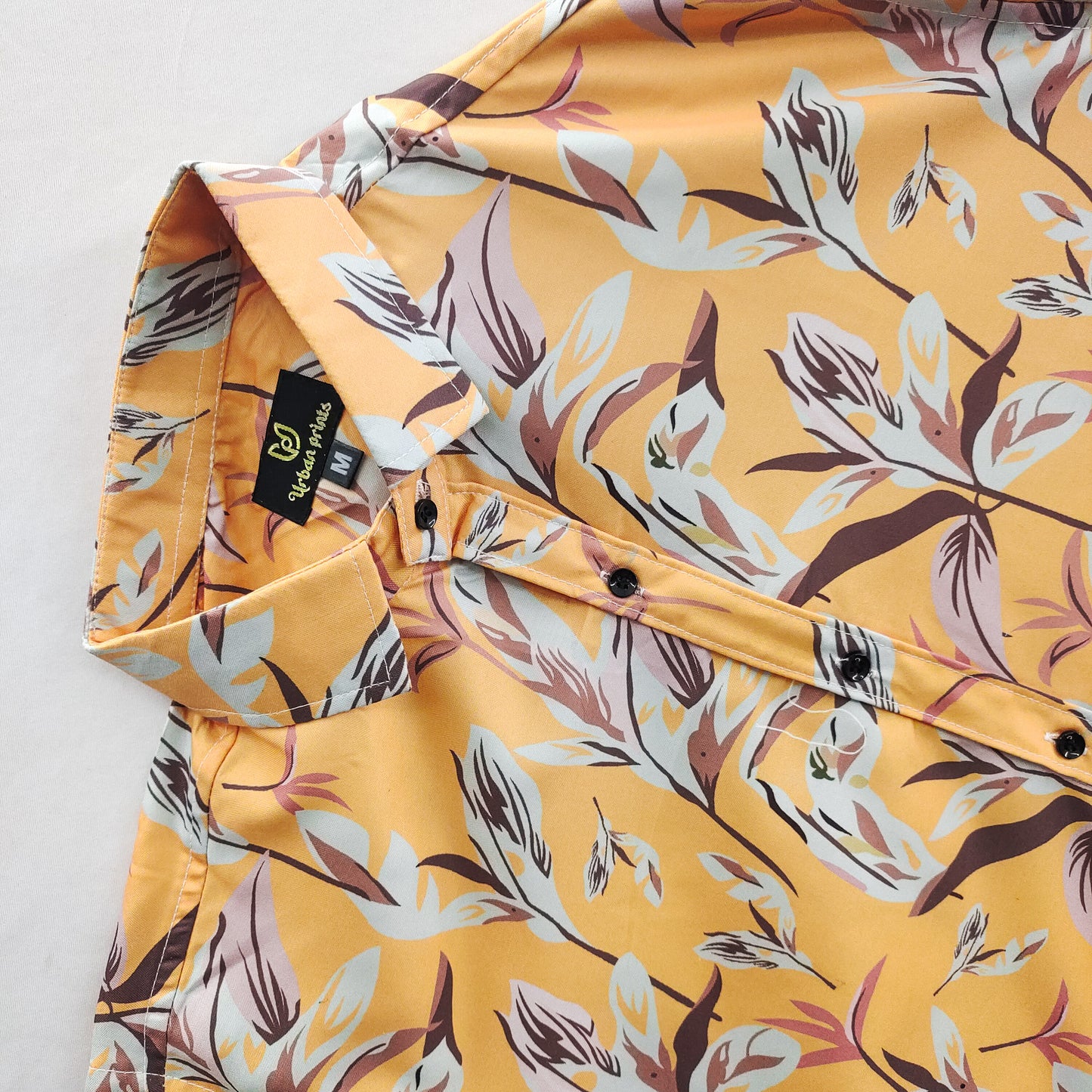 Multi Colour Digital Print Cotton Short Sleeve Shirt