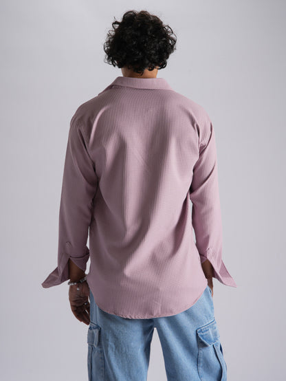 Light Pink Waffle Pattern Premium Shirt