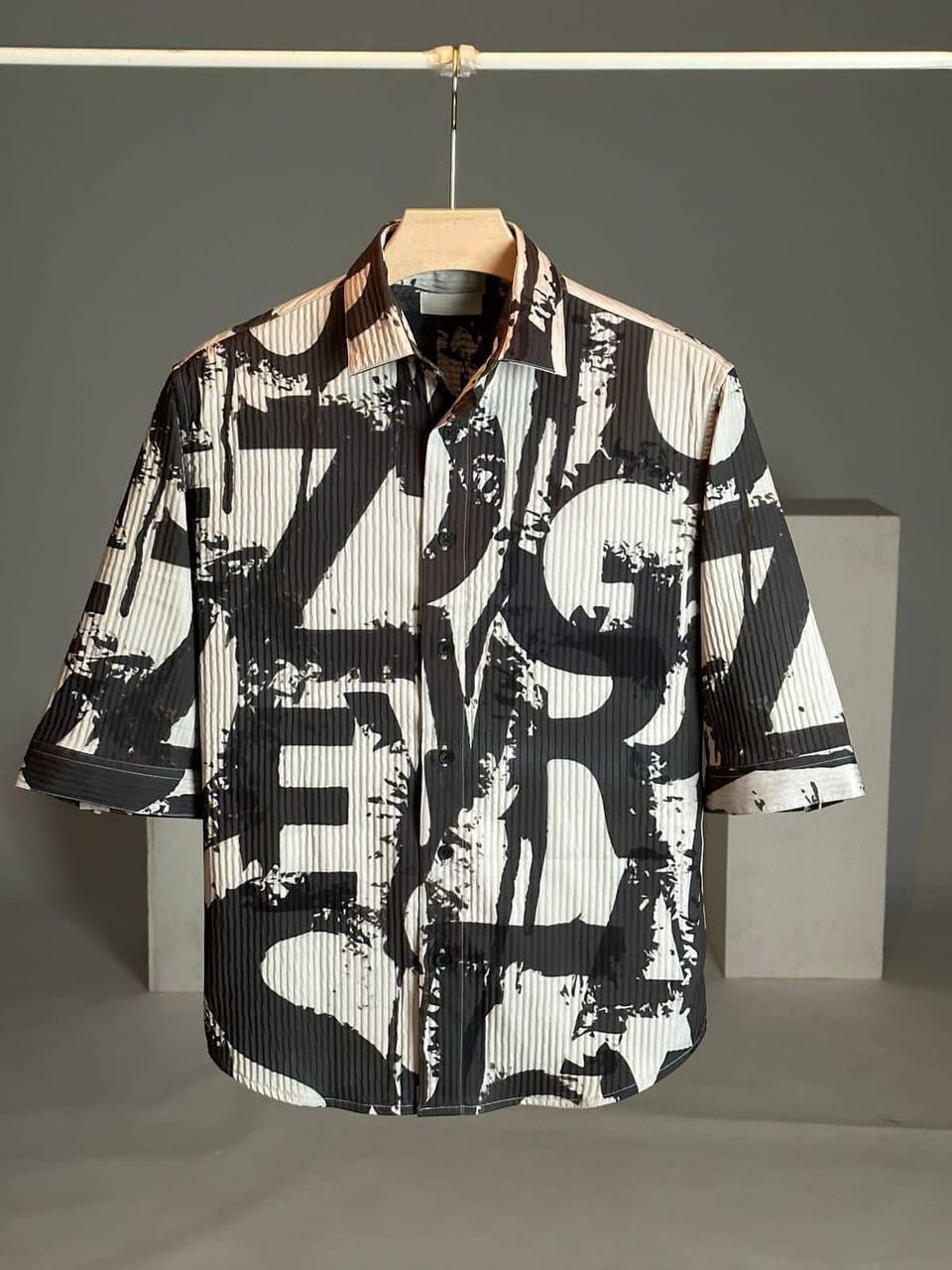 Attractive Multi Colour Graffiti Print Shirt