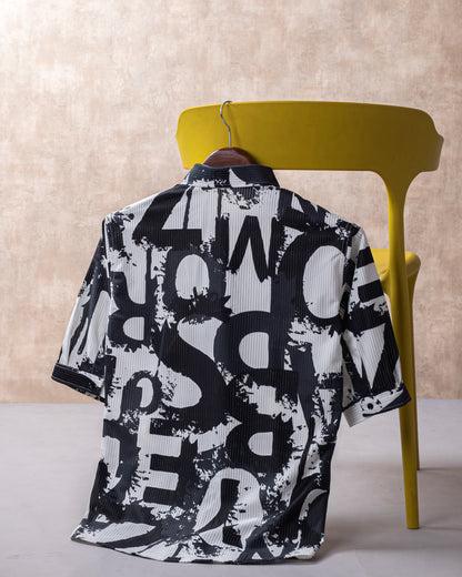 Attractive Multi Colour Graffiti Print Shirt