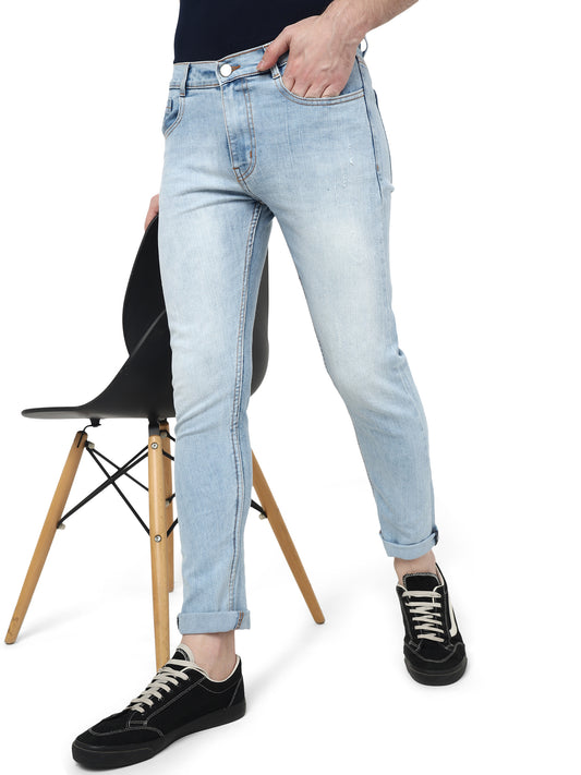 Sky Blue Denim Slim Fit Jeans