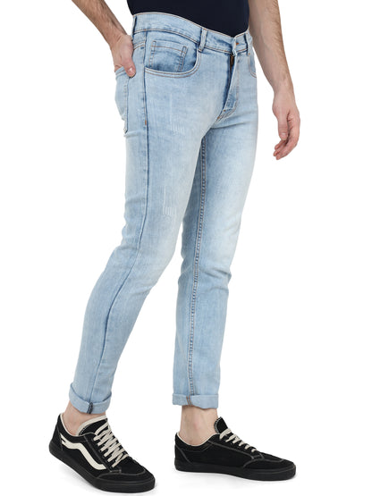 Sky Blue Denim Slim Fit Jeans