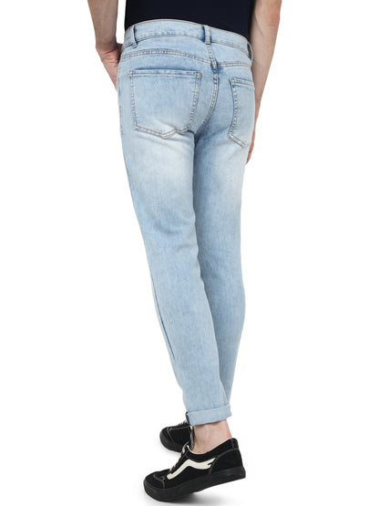 Sky Blue Denim Slim Fit Jeans