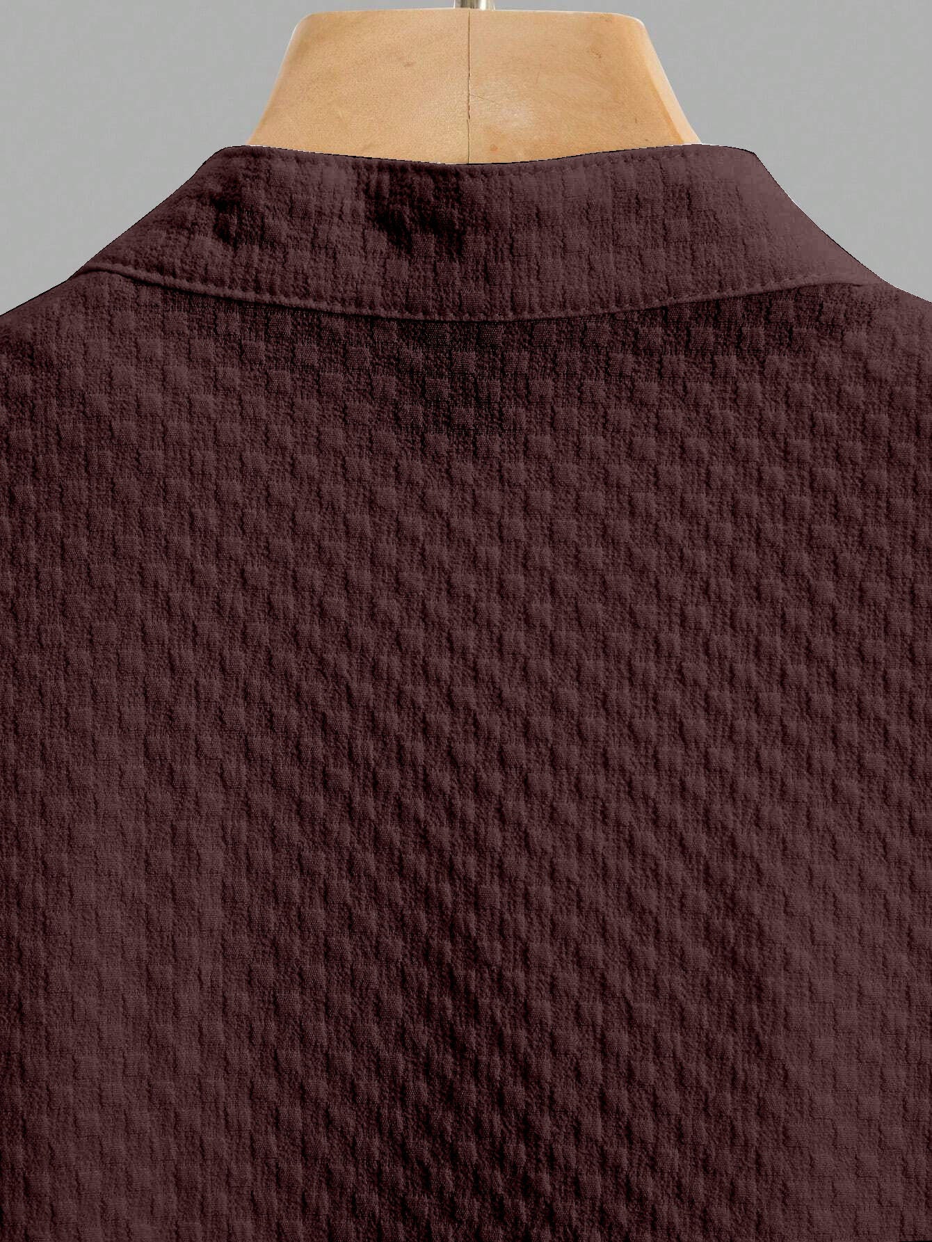 Garent Maroon Imported Stylish Textured Half Sleeve Shirt