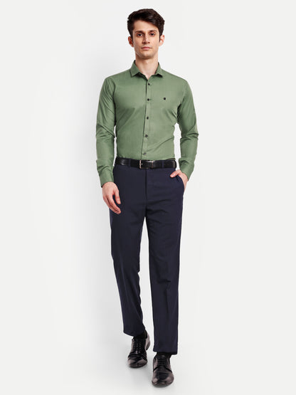 Dark Green Viscose Rayon Solid Shirt