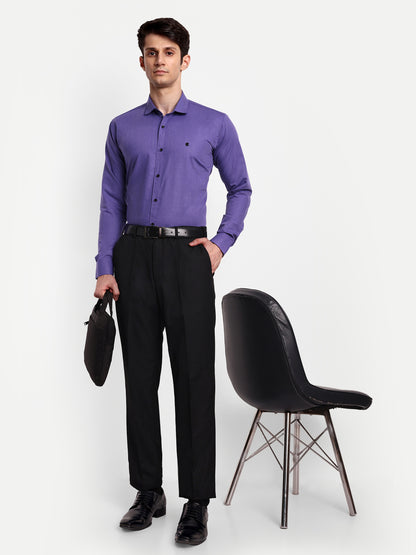 Light Purple Viscose Rayon Solid Shirt