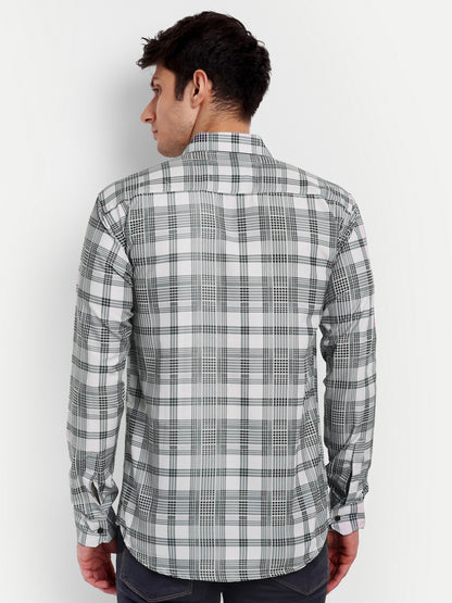 Multi Colour Cotton Blend Checks Shirt