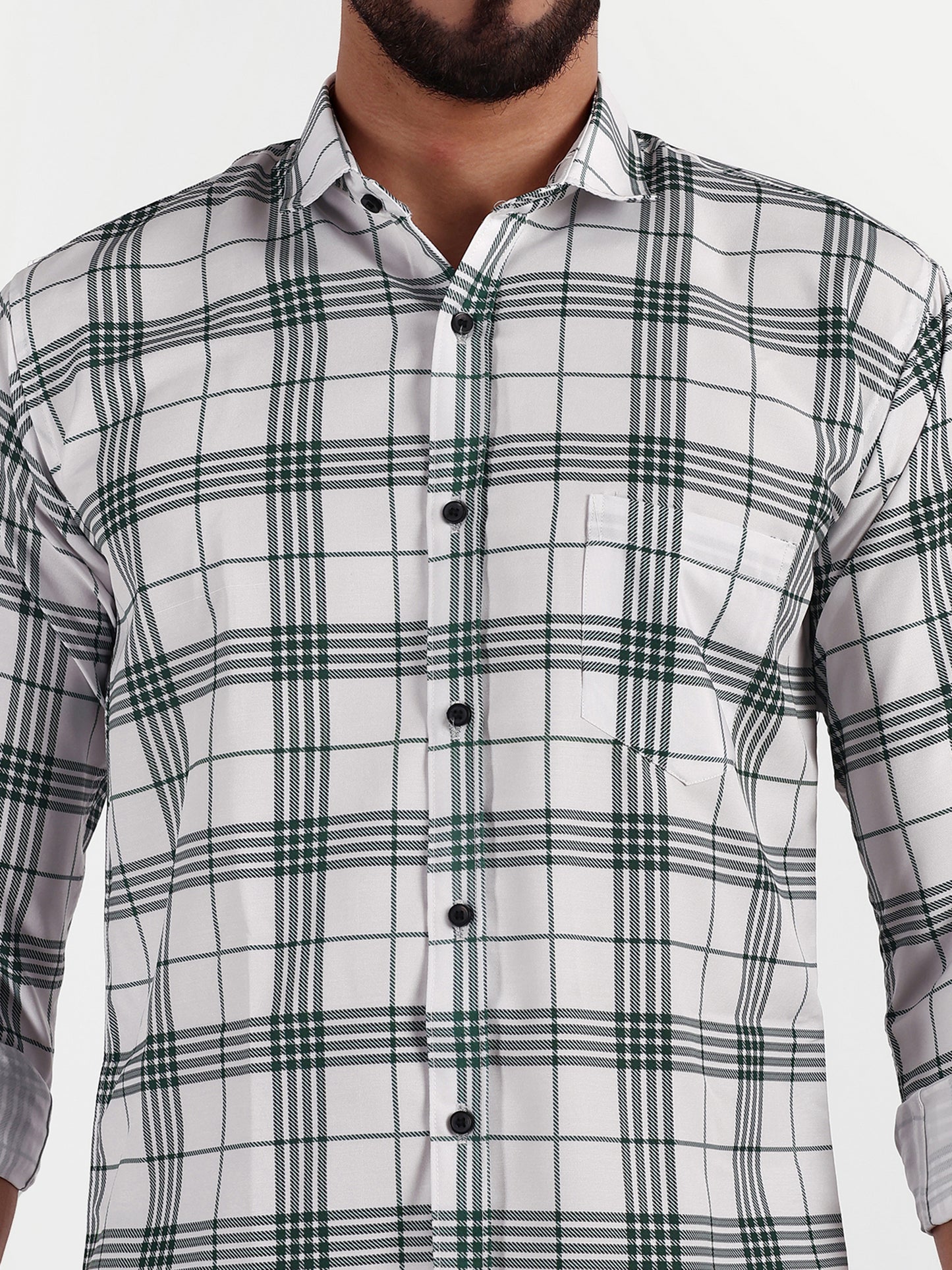 Multi Colour Cotton Blend Checks Shirt