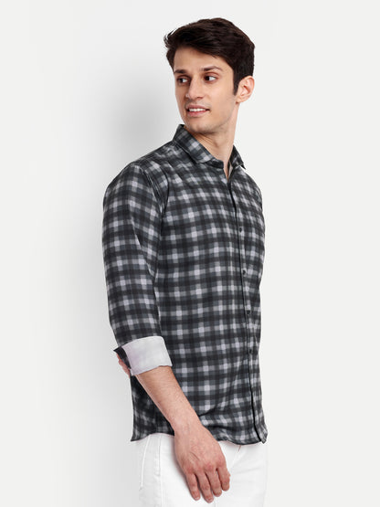 Multi Colour Cotton Blend Checks Shirt