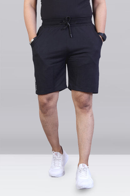 Black Straight Fit Short