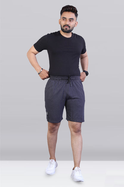 Dark Grey Straight Fit Short