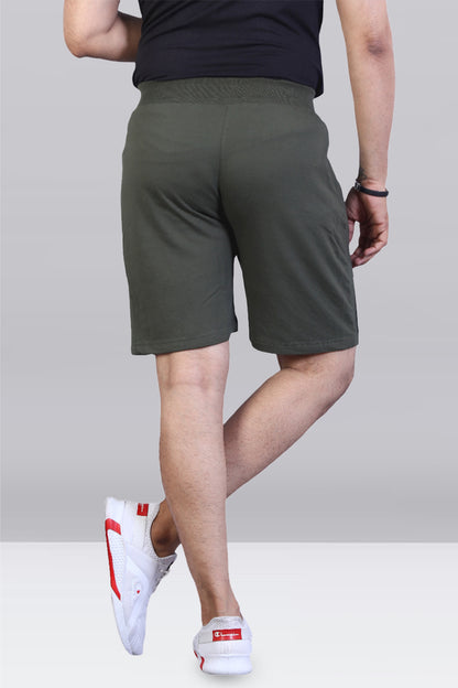 Green Straight Fit Short