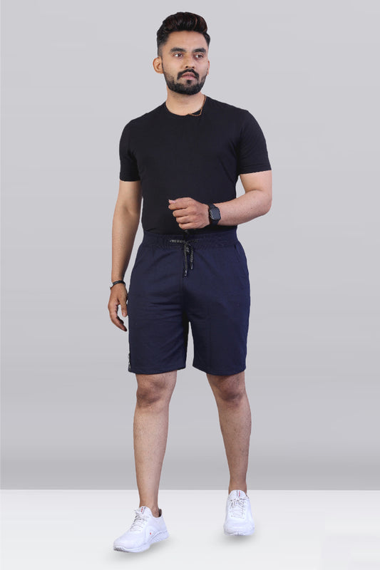 Navy Blue Straight Fit Short