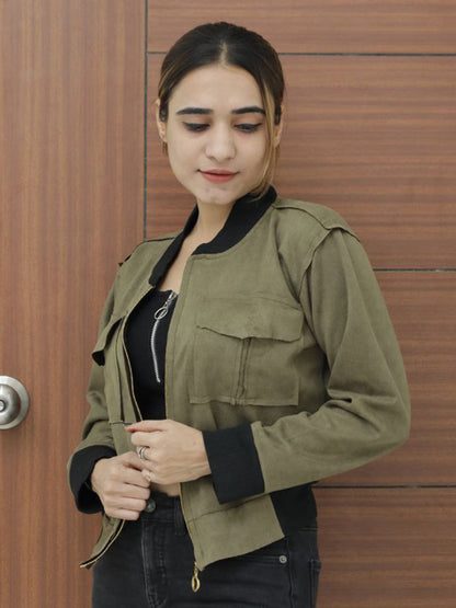 Women Solid Jacket