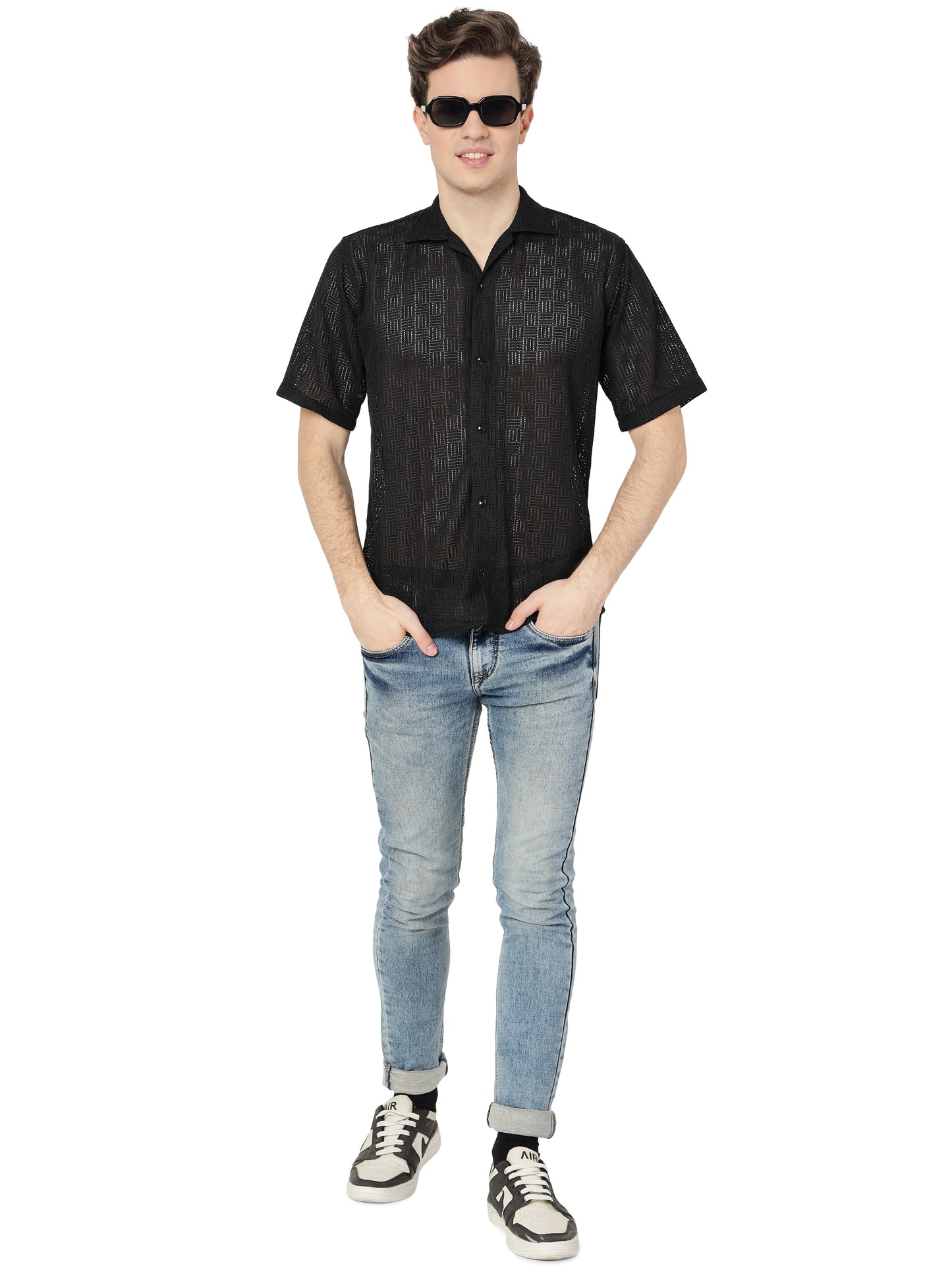 Black Fancy Shirt for Men