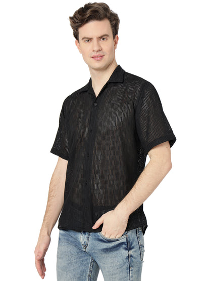 Black Fancy Shirt for Men