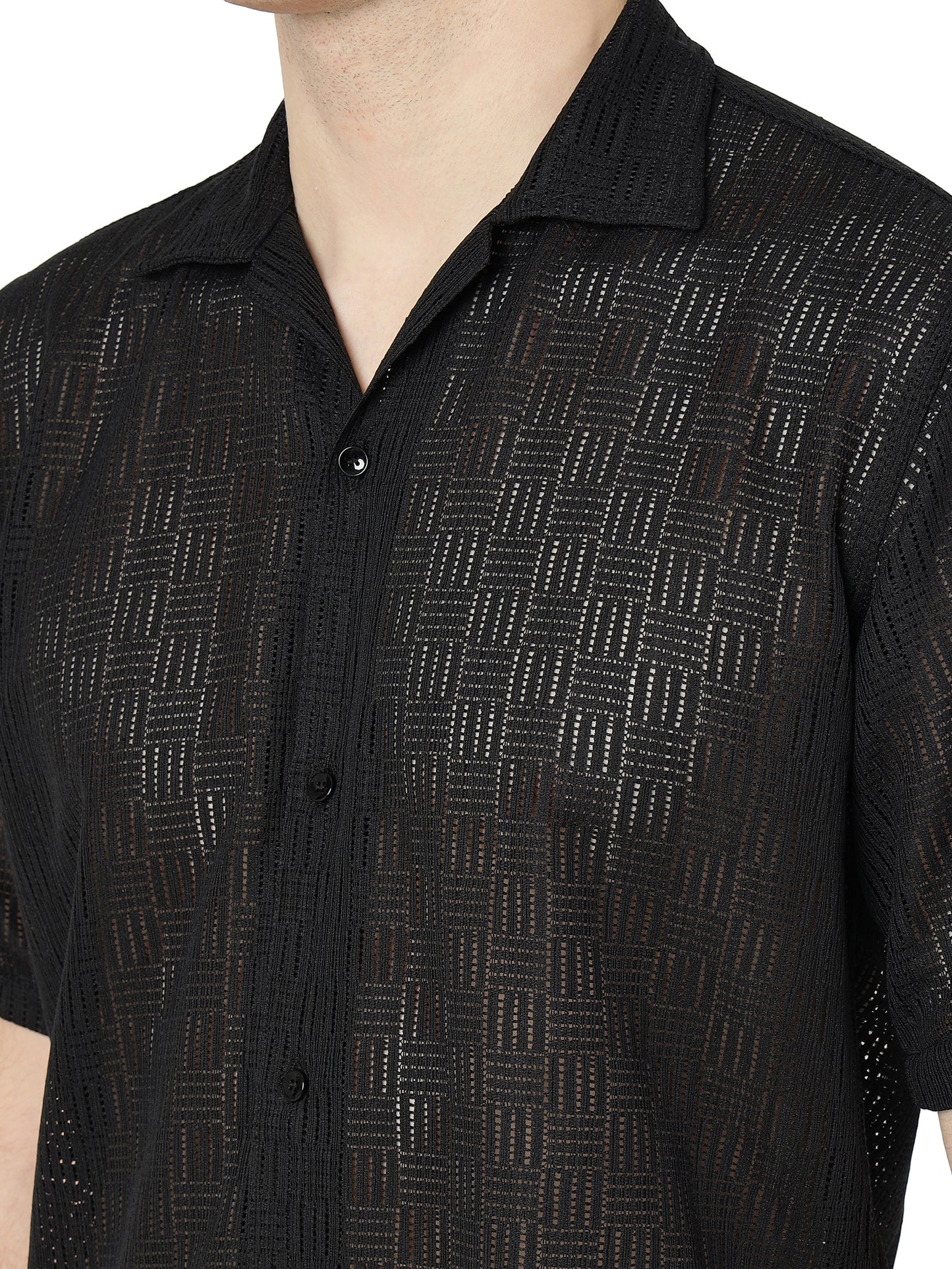 Black Fancy Shirt for Men