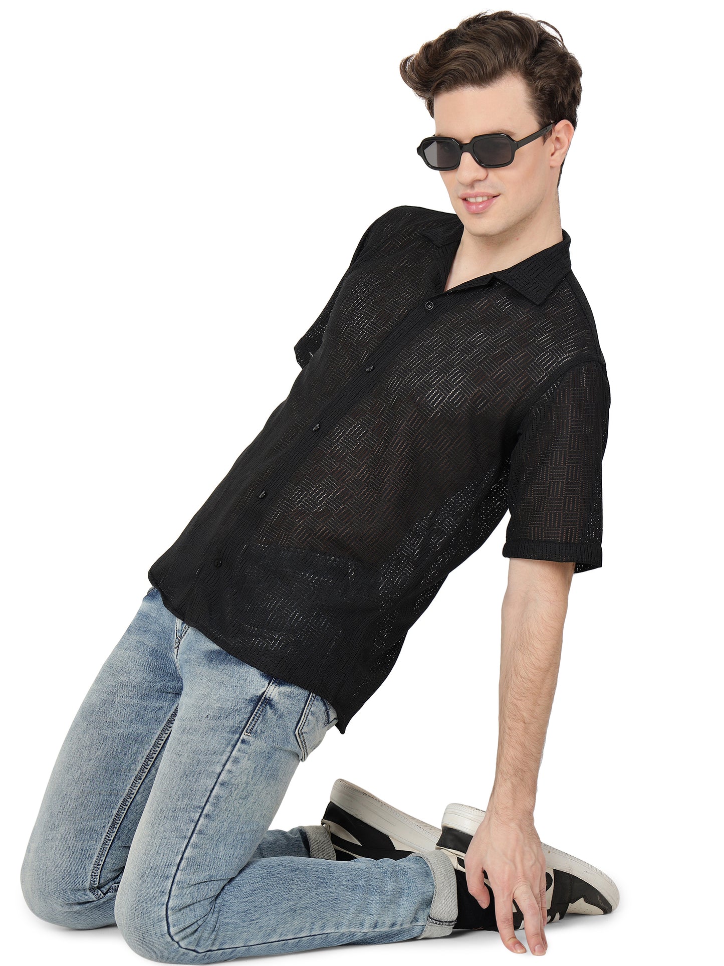 Black Fancy Shirt for Men